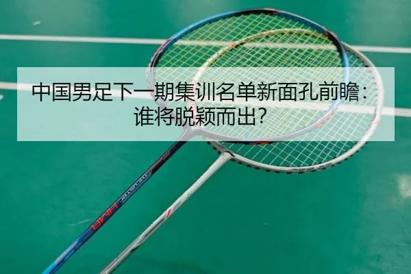 中国男足下一期集训名单新面孔前瞻：谁将脱颖而出？